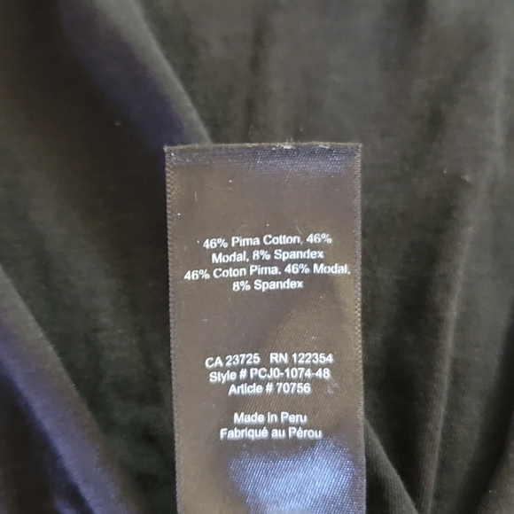 EUC Aritzia The Group Babaton Black Long Sleeve Twist Knot Top - Picture 5 of 5